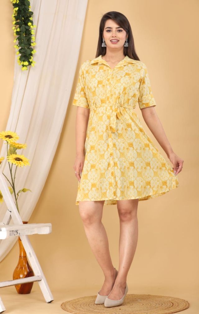 Cotton One Piece with Side Pockets